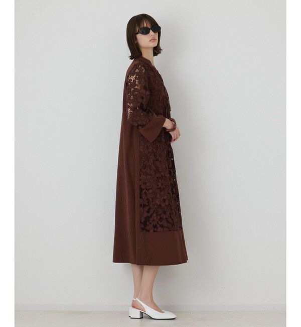 GRACE CONTINENTAL「カットワークAラインワンピース」|ワンピース|