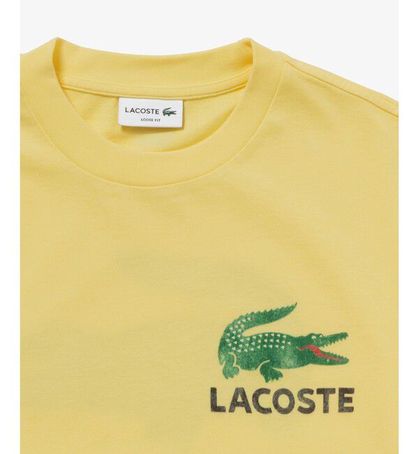 LACOSTE「ヴィンテージ ロゴプリント ルーズフィットTシャツ」|Tシャツ・カットソー|