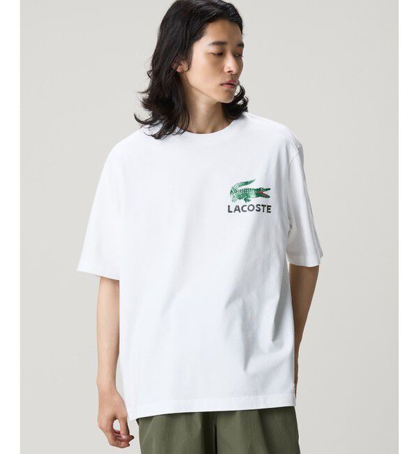 LACOSTE「ヴィンテージ ロゴプリント ルーズフィットTシャツ」|Tシャツ・カットソー|