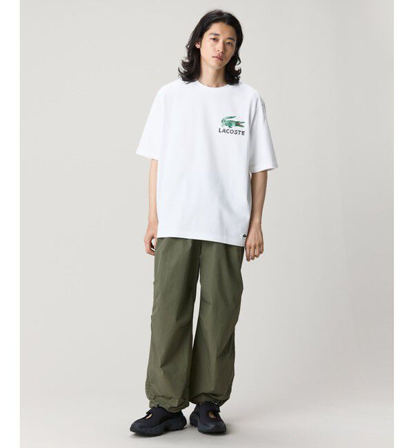 LACOSTE「ヴィンテージ ロゴプリント ルーズフィットTシャツ」|Tシャツ・カットソー|