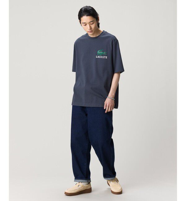LACOSTE「ヴィンテージ ロゴプリント ルーズフィットTシャツ」|Tシャツ・カットソー|