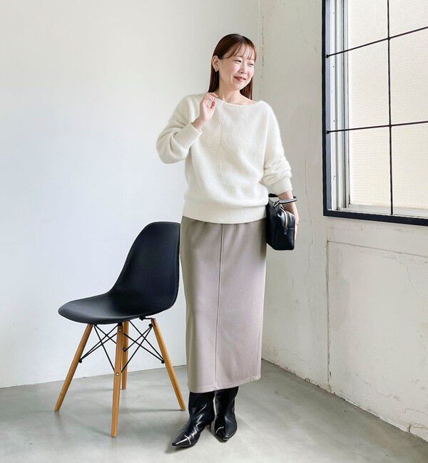 NOLLEY'S sophi「【BECシリーズ】《セットアップ対応》ウォッシャブルライトダンボールジョーゼット2WAYタイトスカート」|タイト|