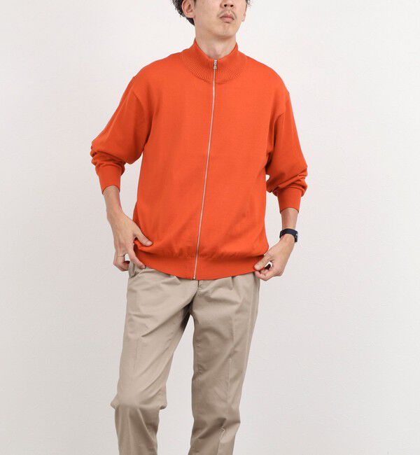 NOLLEY'S goodman「ハイゲージウォッシャブルニットスタンドジップ 26AW」|ニット・セーター|