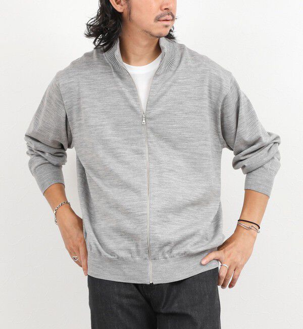 NOLLEY'S goodman「ハイゲージウォッシャブルニットスタンドジップ 26AW」|ニット・セーター|