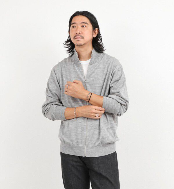 NOLLEY'S goodman「ハイゲージウォッシャブルニットスタンドジップ 26AW」|ニット・セーター|