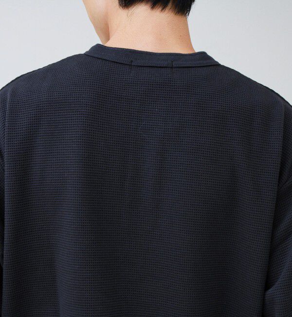 GLOSTER「ワッフルヘンリーネックロンＴ」|Tシャツ・カットソー|