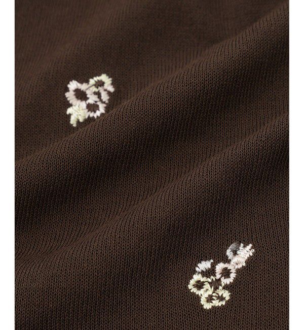 Rope&rsquo;Picnic「シャーベットニット 刺繍シアーペプラムニット/UVケア・接触冷感」|ニット・セーター|