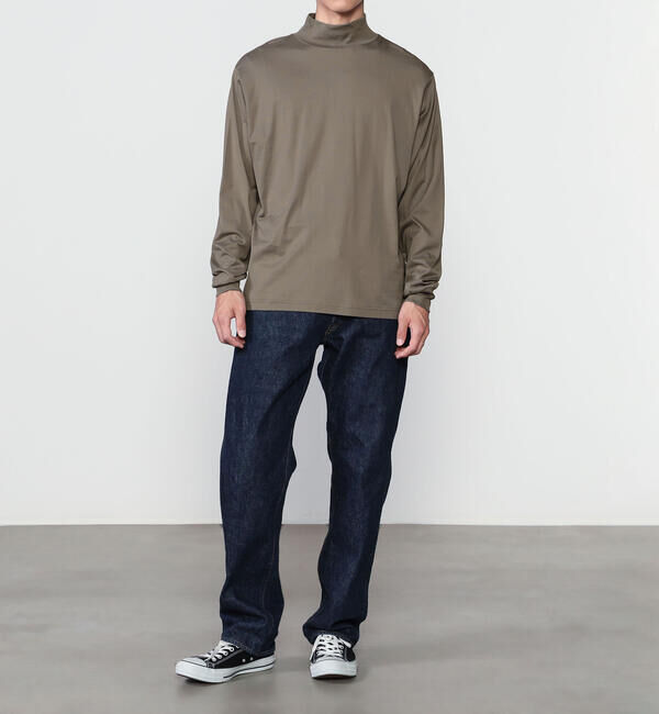 handvaerk「handvaerk | 60/2 モックネック 長袖Tシャツ MEN」|Tシャツ・カットソー|