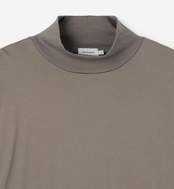 handvaerk「handvaerk | 60/2 モックネック 長袖Tシャツ MEN」|Tシャツ・カットソー|