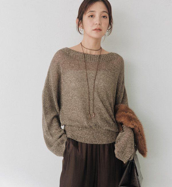  「ペーパーモヘヤMIXニット」|ニット・セーター|