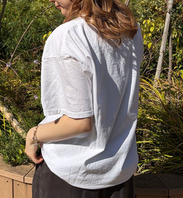 Rouge vif「【byeA./バイエー】Peach TEE/ロゴTシャツ」|Tシャツ・カットソー|