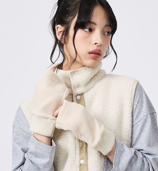 Rouge vif「【WILD THINGS/ワイルドシングス】MINI BOA HAND WARM」|手袋|