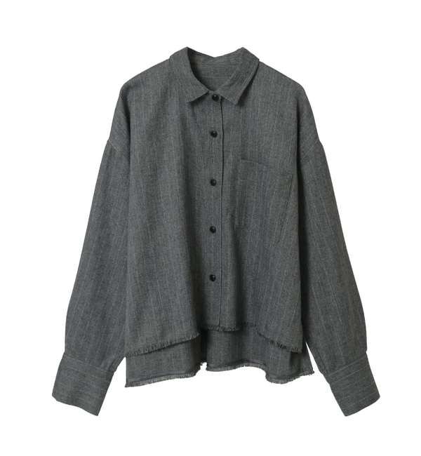 Liesse「クロップドシャツ」|シャツ・ブラウス|グレー