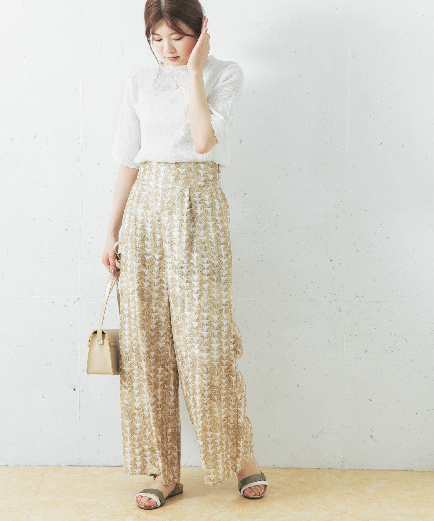 URBAN RESEARCH ROSSO「リーフプリントワイドパンツ」|その他|