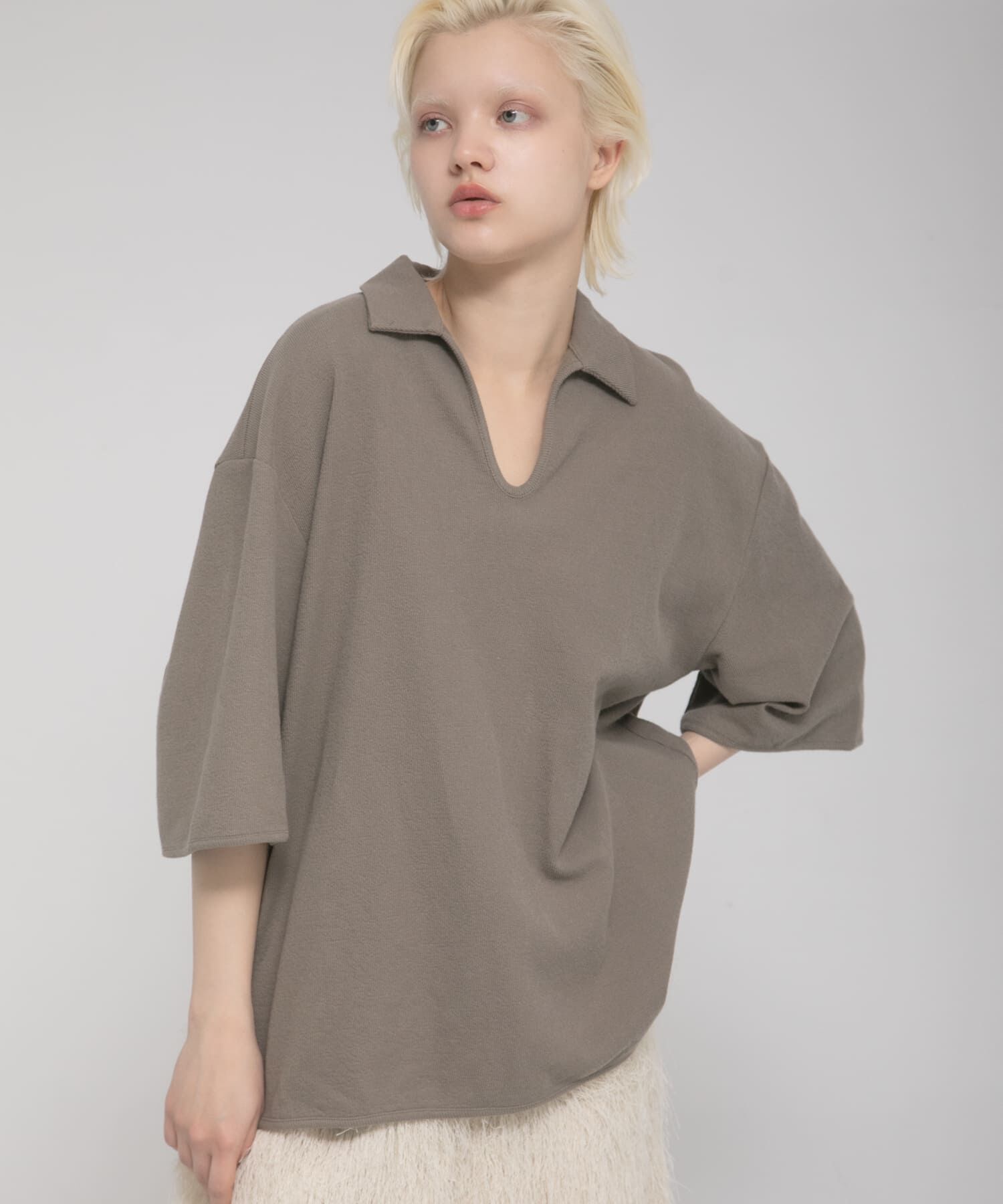 LAATO「open collared tee」|Tシャツ・カットソー|