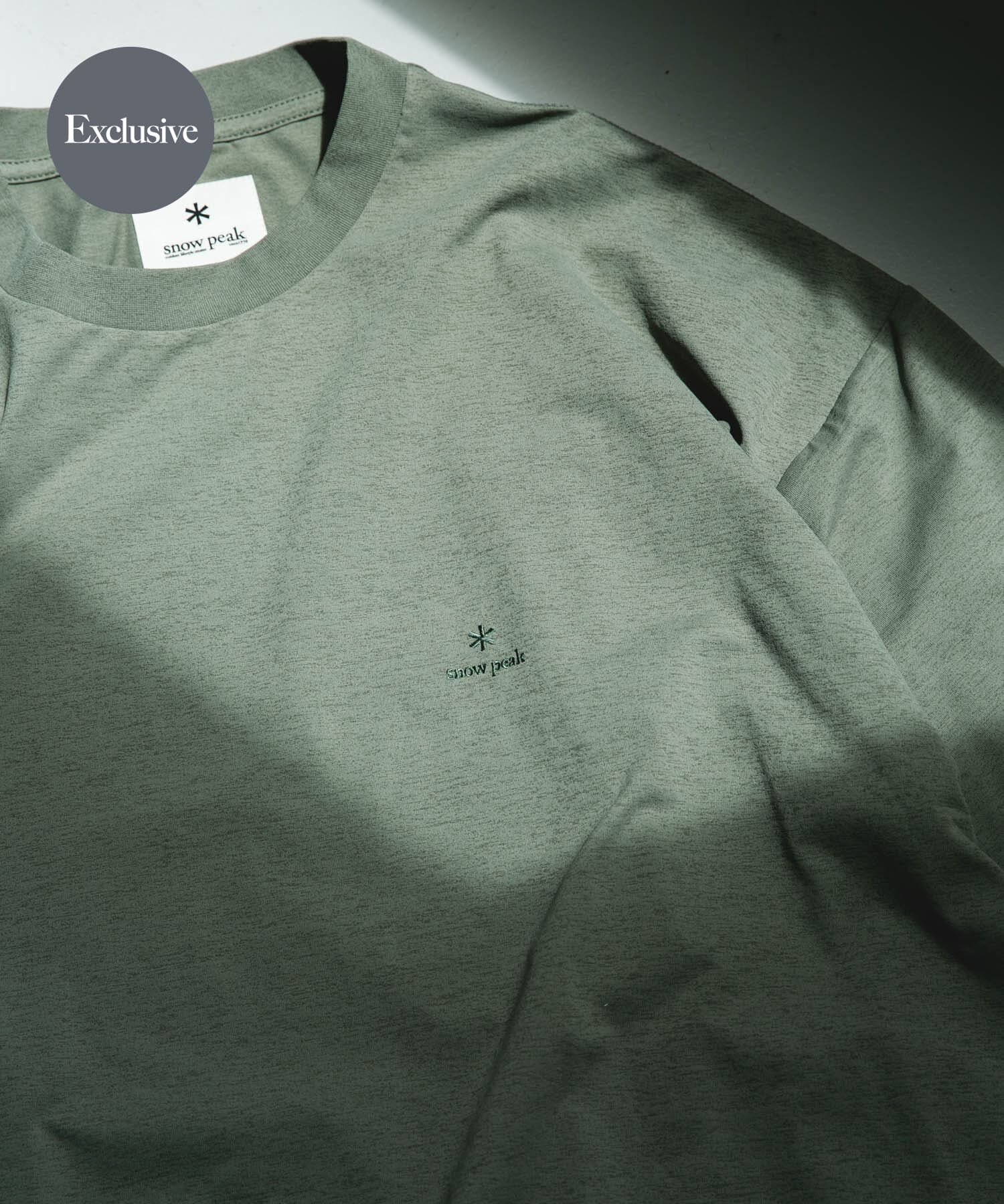URBAN RESEARCH DOORS「『別注』Snow Peak Apparel&times;DOORS　WA/AC DRAWSTRING T-SHIRTS」|Tシャツ・カットソー|カーキ