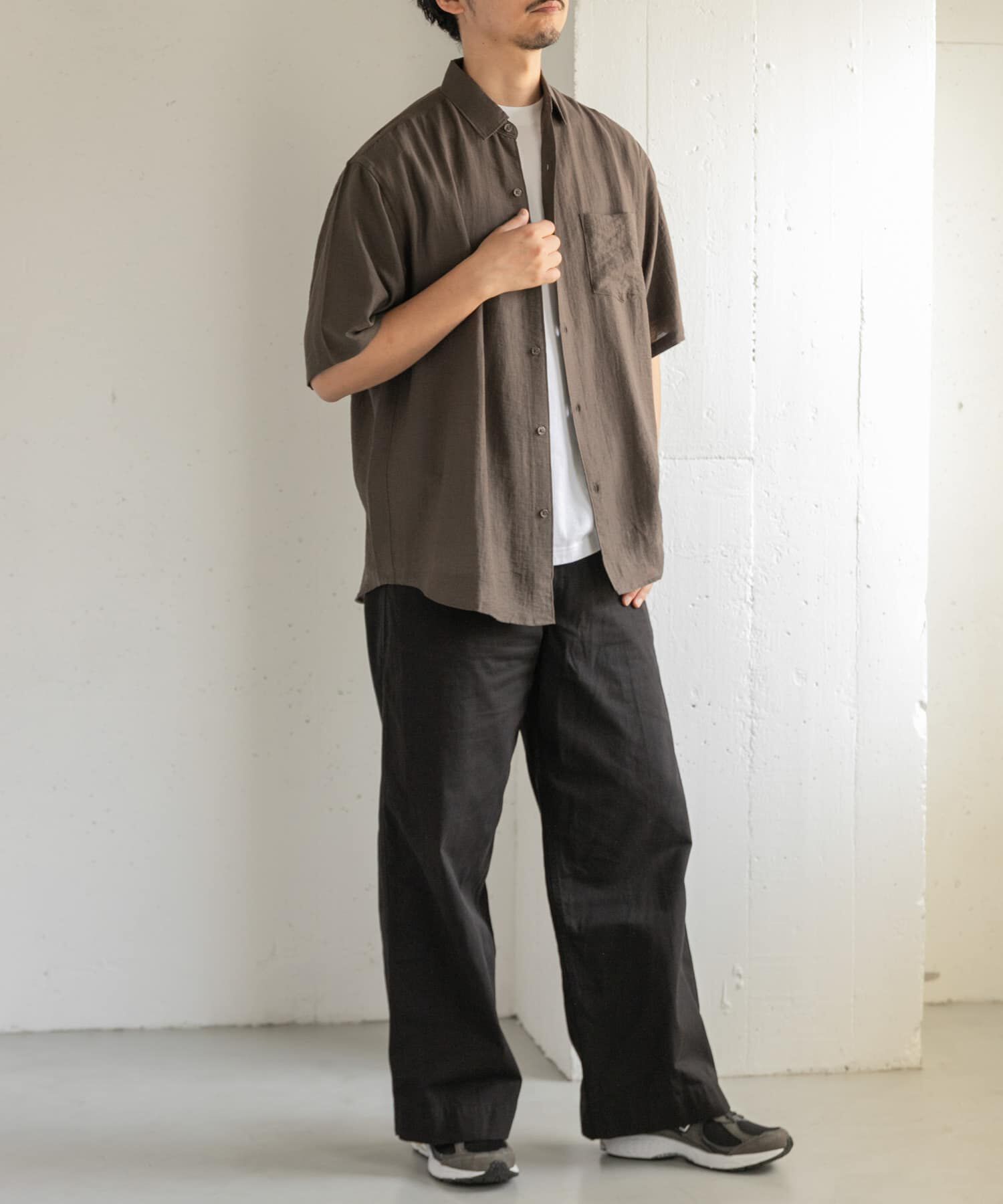 URBAN RESEARCH DOORS「FORK&SPOON　クールタッチリネンシャツ」|シャツ・ブラウス|