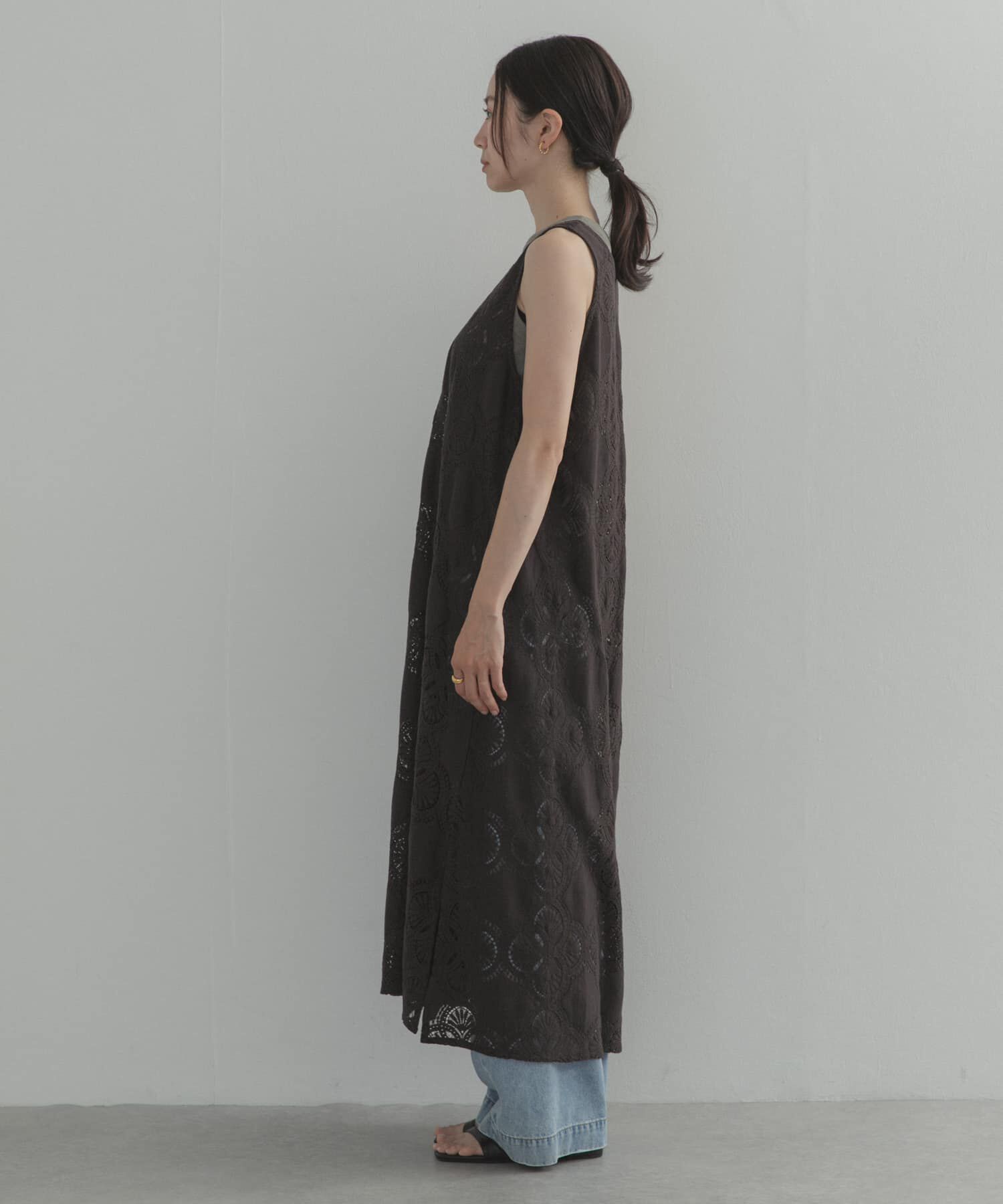 URBAN RESEARCH DOORS「サークルレース2WAYワンピース」|ワンピース|