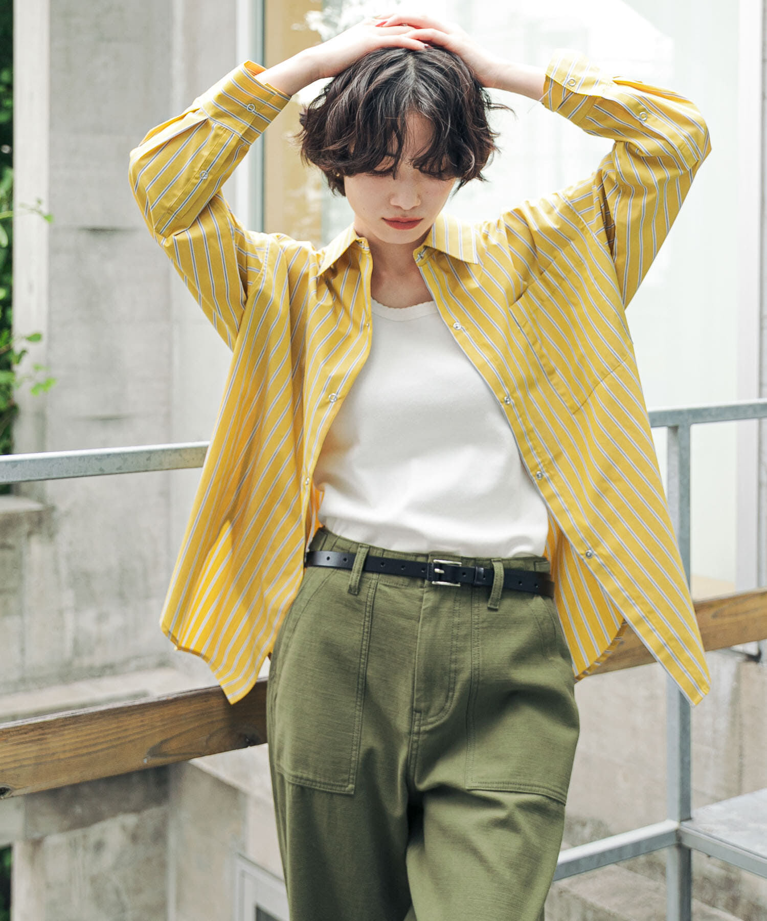 URBAN RESEARCH DOORS「『速乾/イージーケア/UVカット』『UR TECH』Aircareリングドットシャツ 26AW」|シャツ・ブラウス|