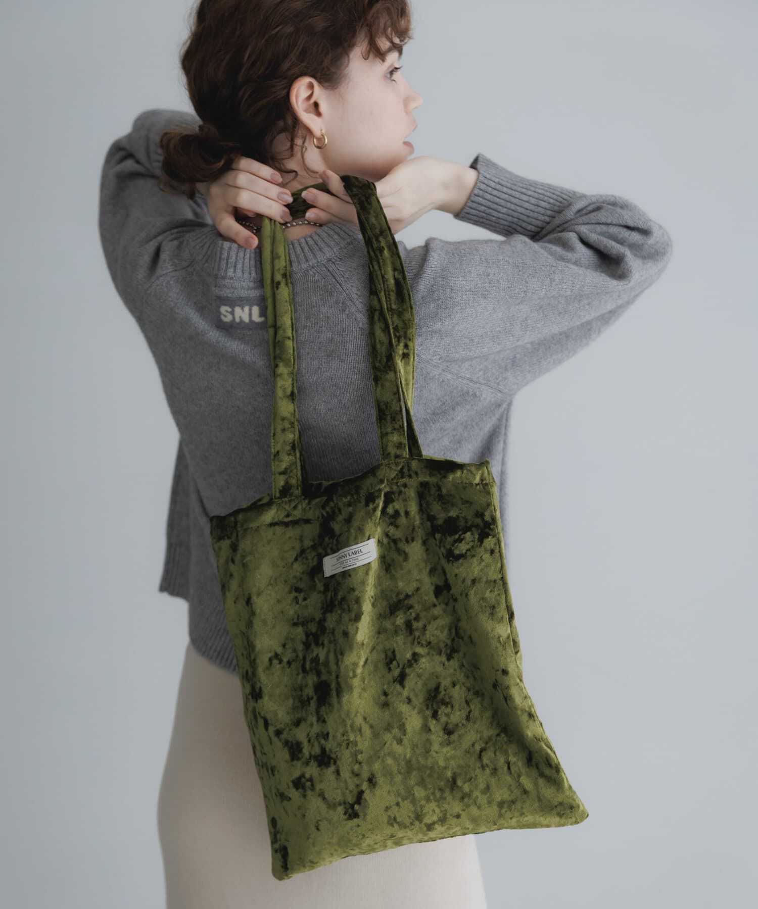 Sonny Label 「クラッシュベロアトートバッグ」|トートバッグ|