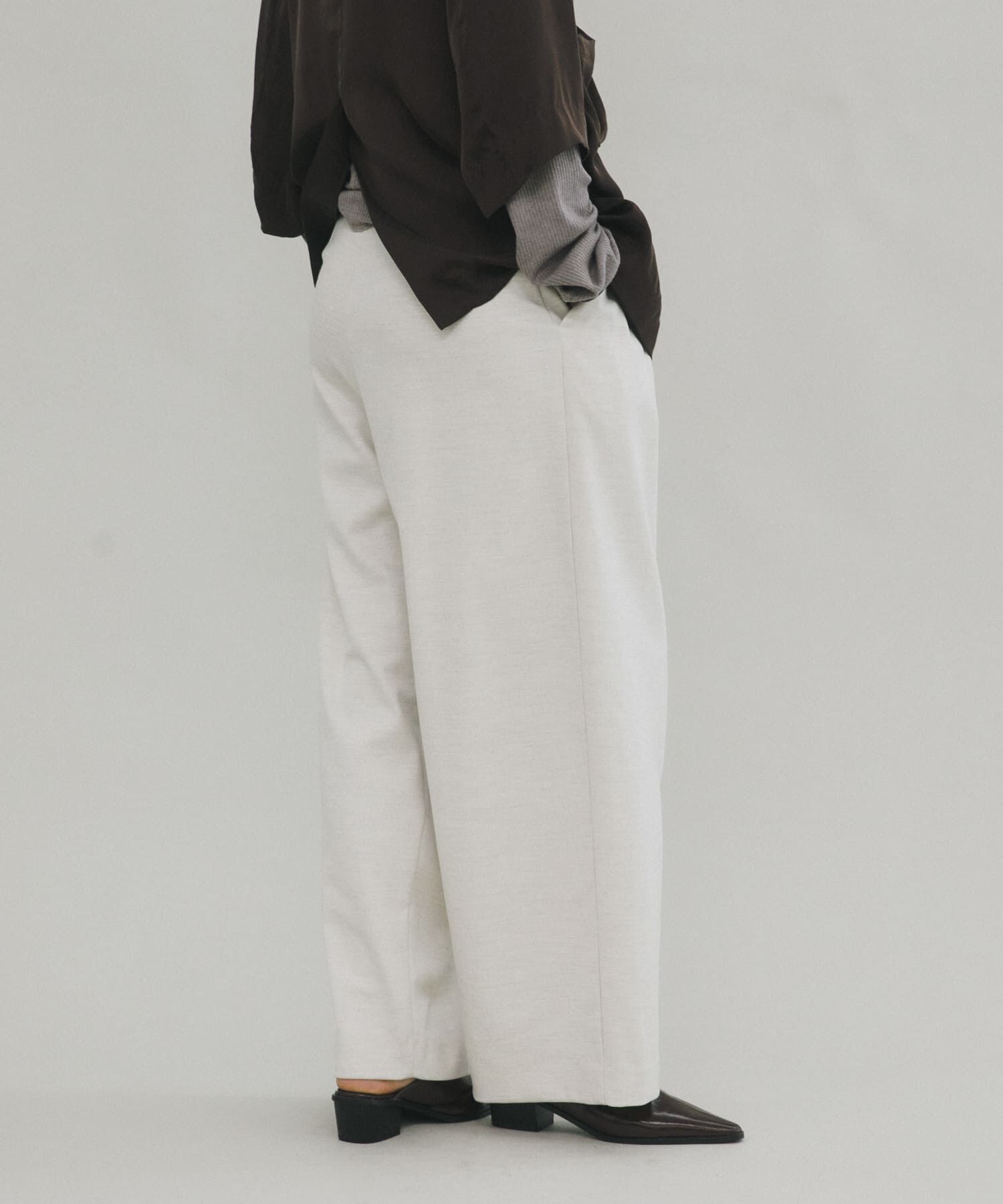 LAATO「wrap wide tack pants」|その他|