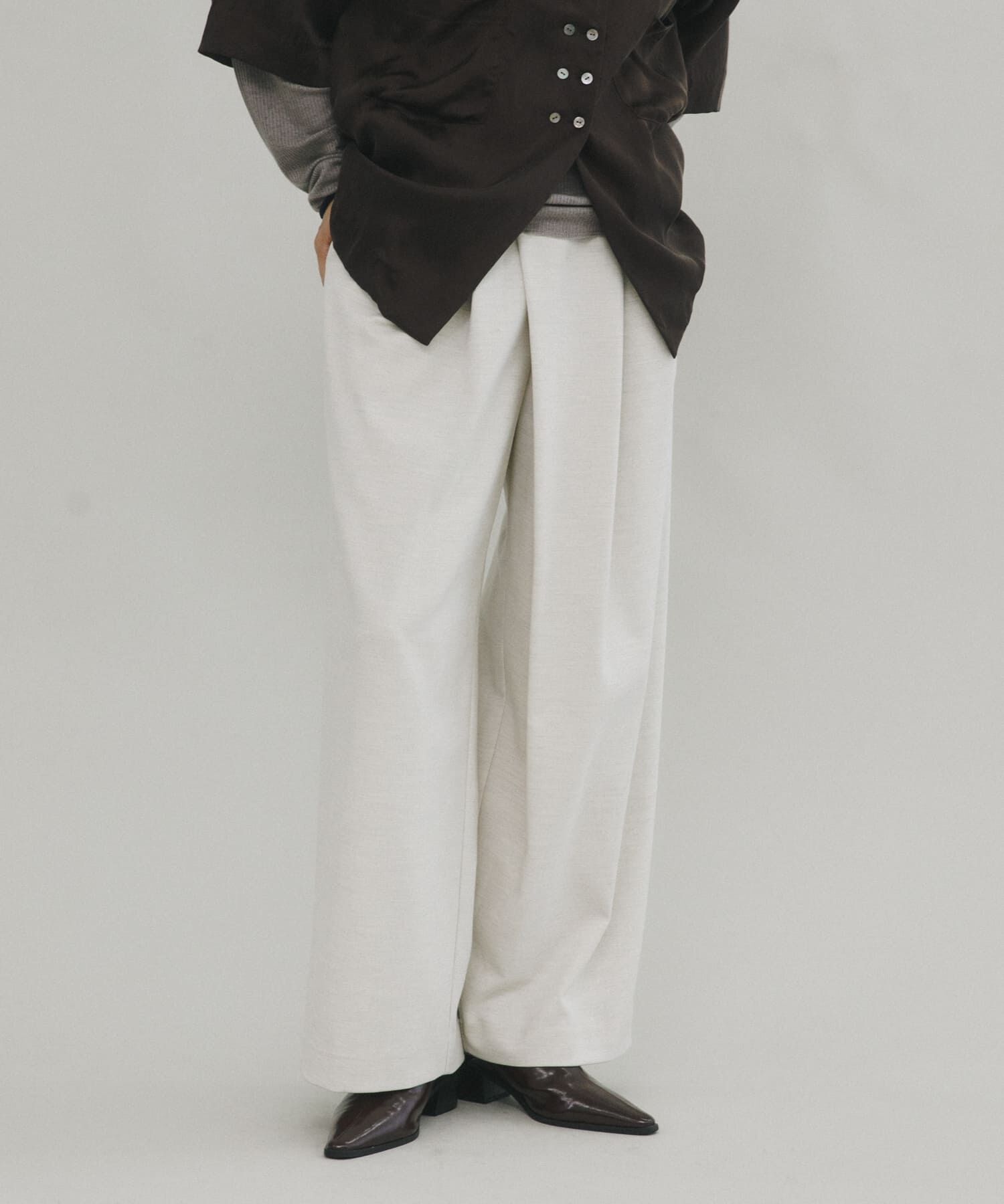 LAATO「wrap wide tack pants」|その他|