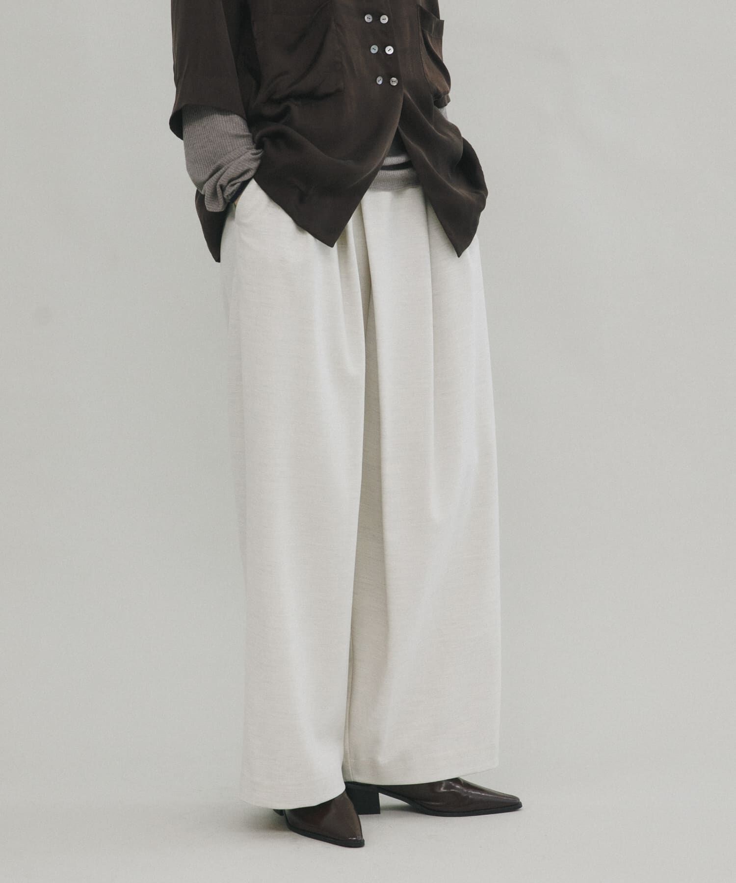 LAATO「wrap wide tack pants」|その他|