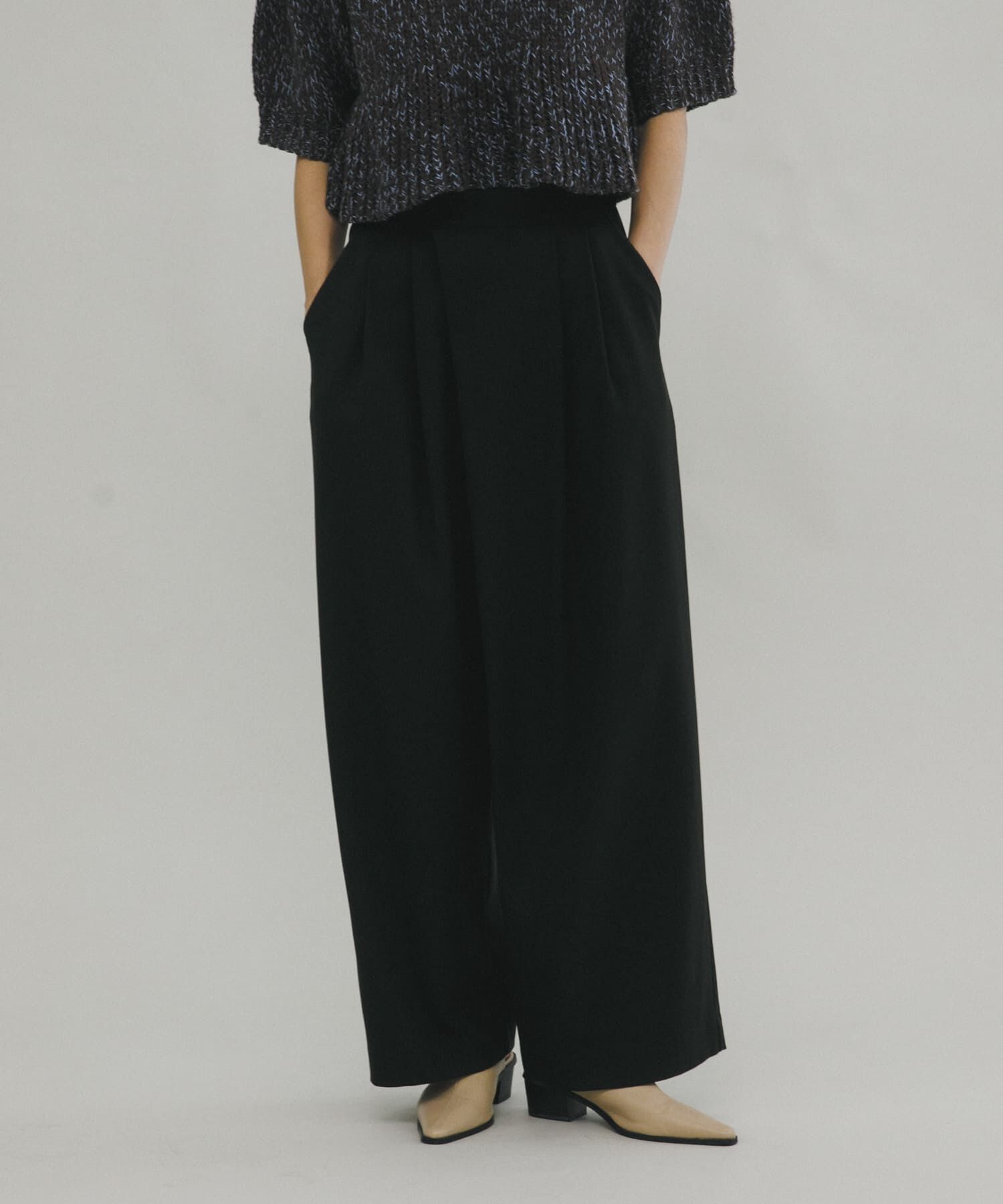 LAATO「wrap wide tack pants」|その他|
