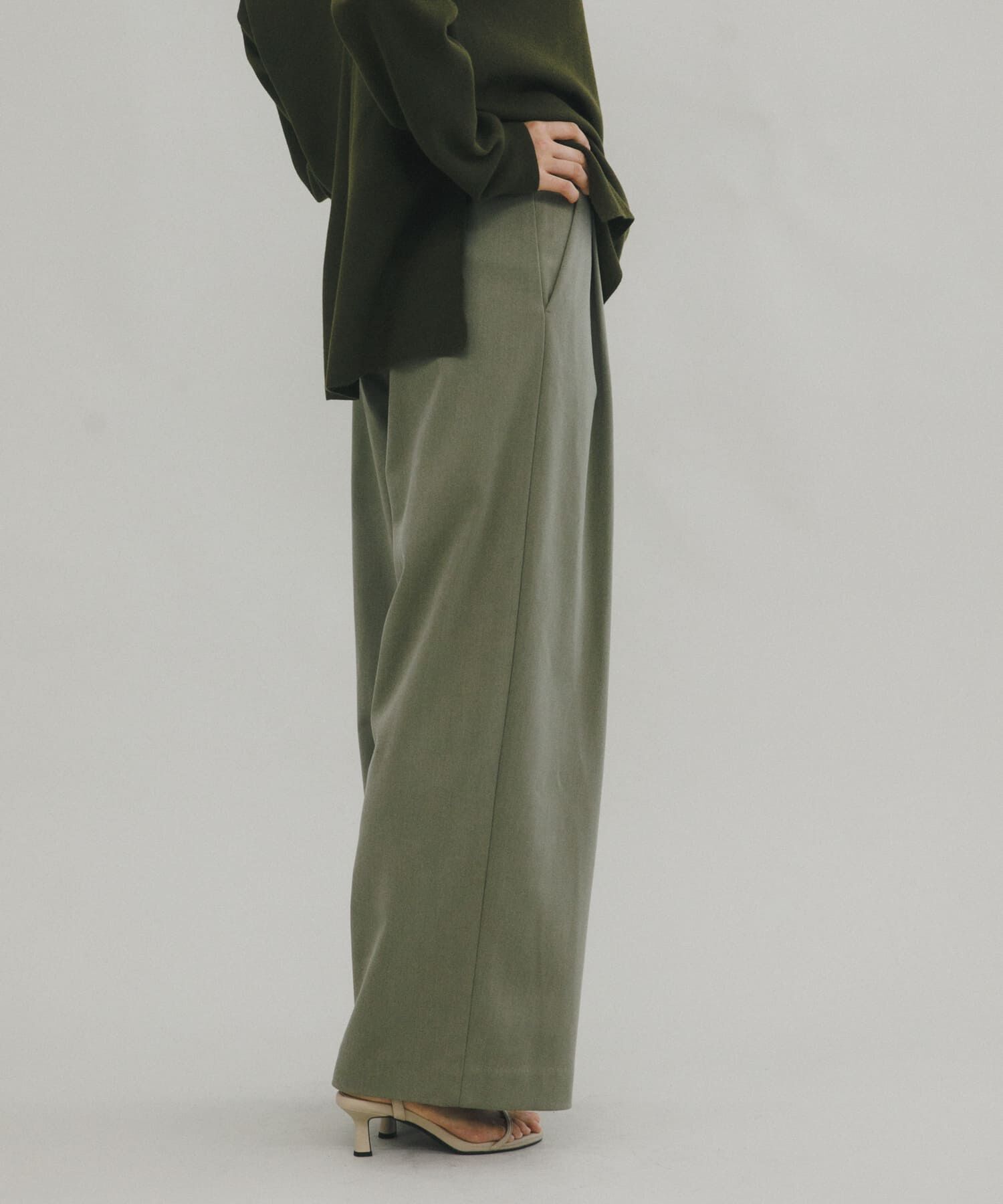 LAATO「wrap wide tack pants」|その他|