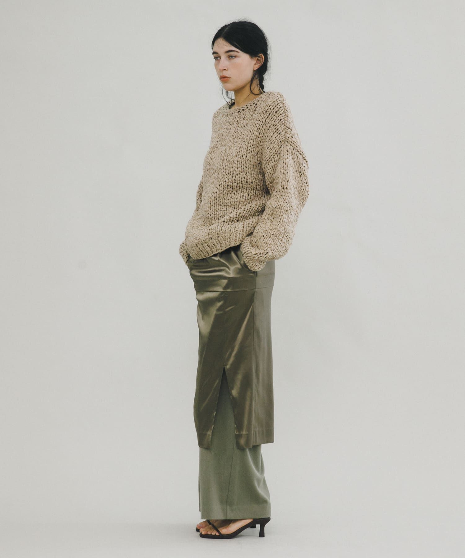 LAATO「wrap wide tack pants」|その他|