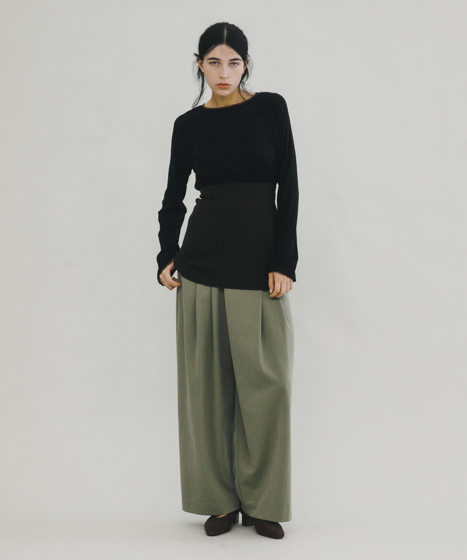 LAATO「wrap wide tack pants」|その他|