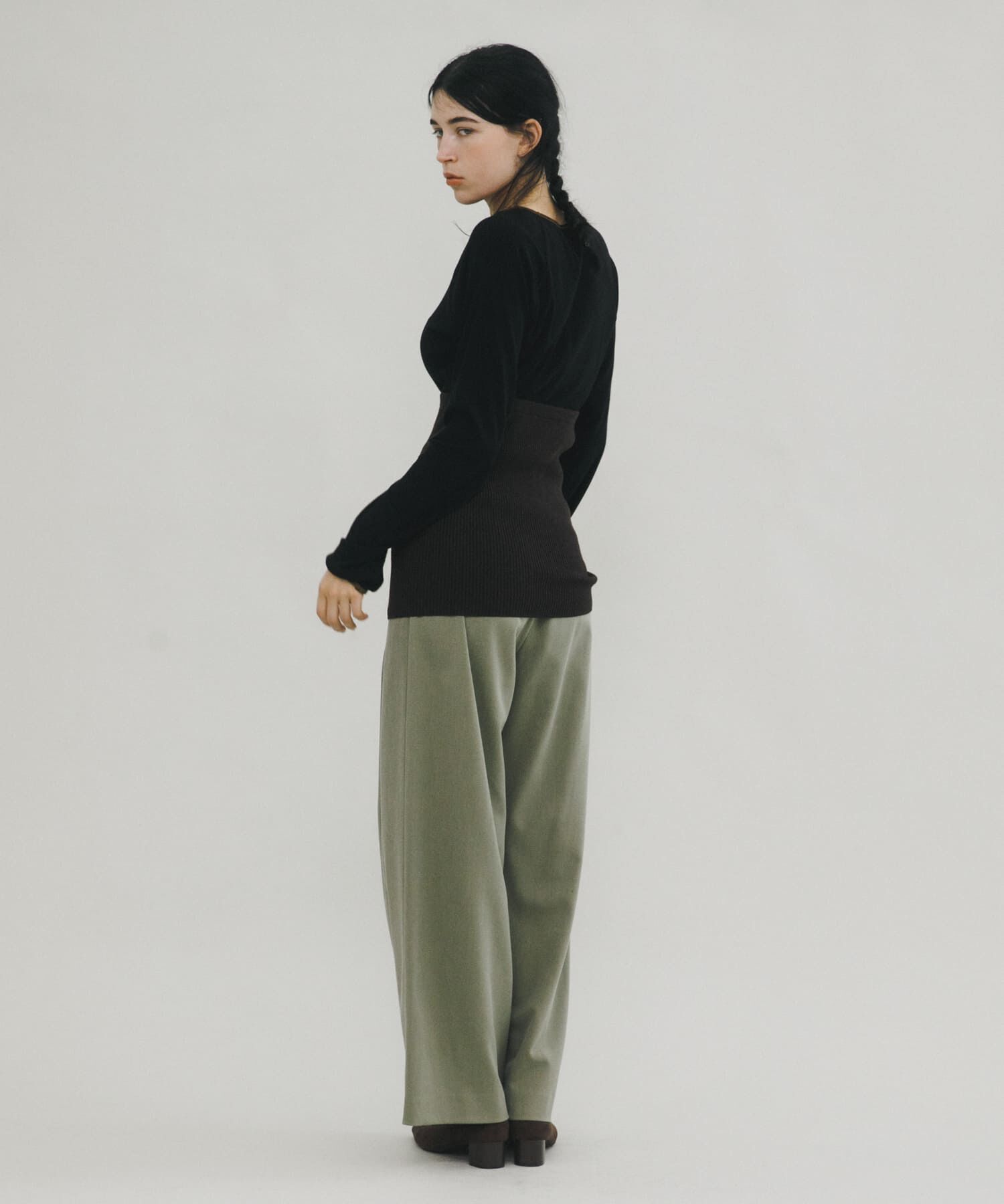 LAATO「wrap wide tack pants」|その他|