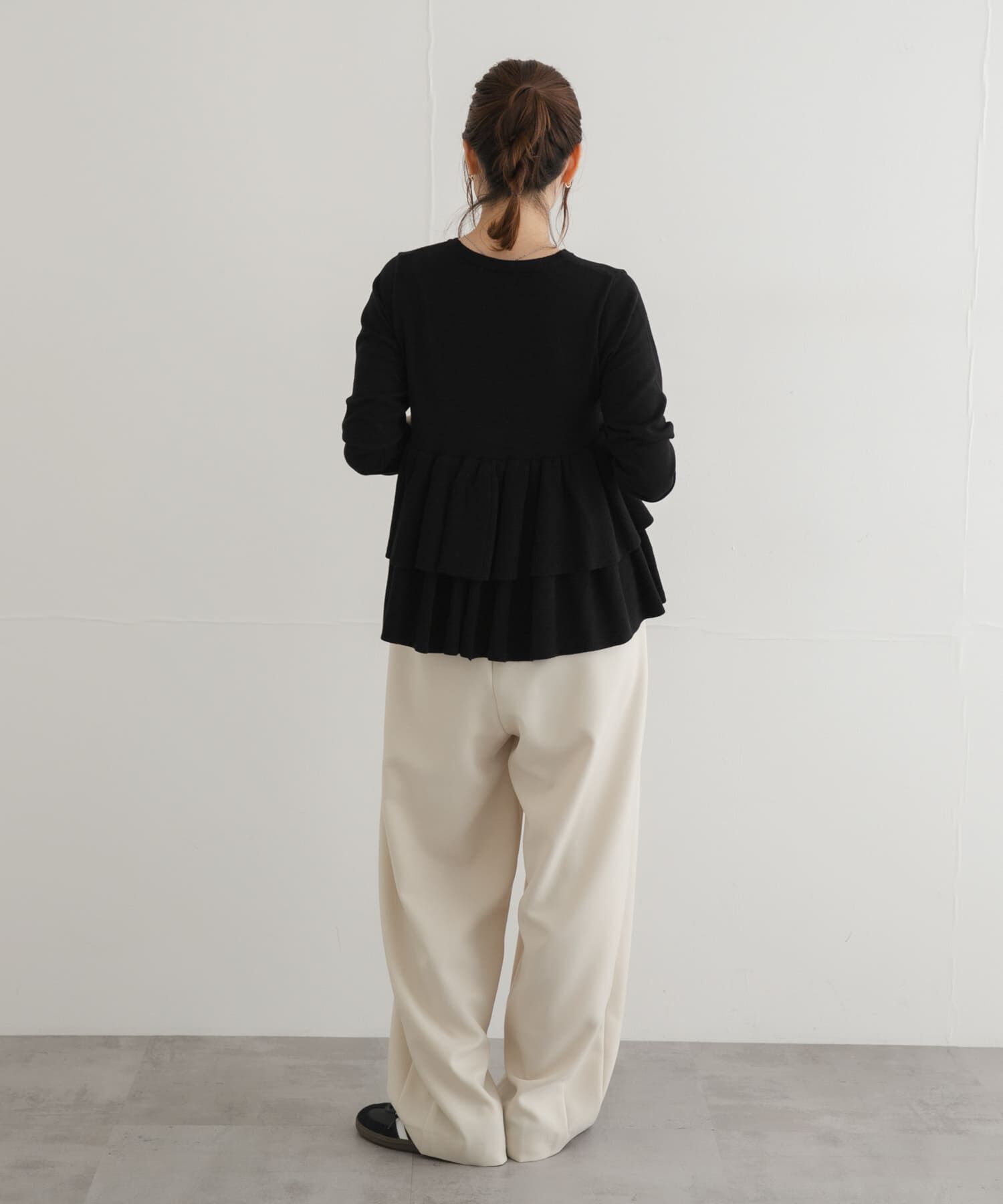 Sonny Label 「『WEB限定』フリルペプラムニットプルオーバー」|ニット・セーター|