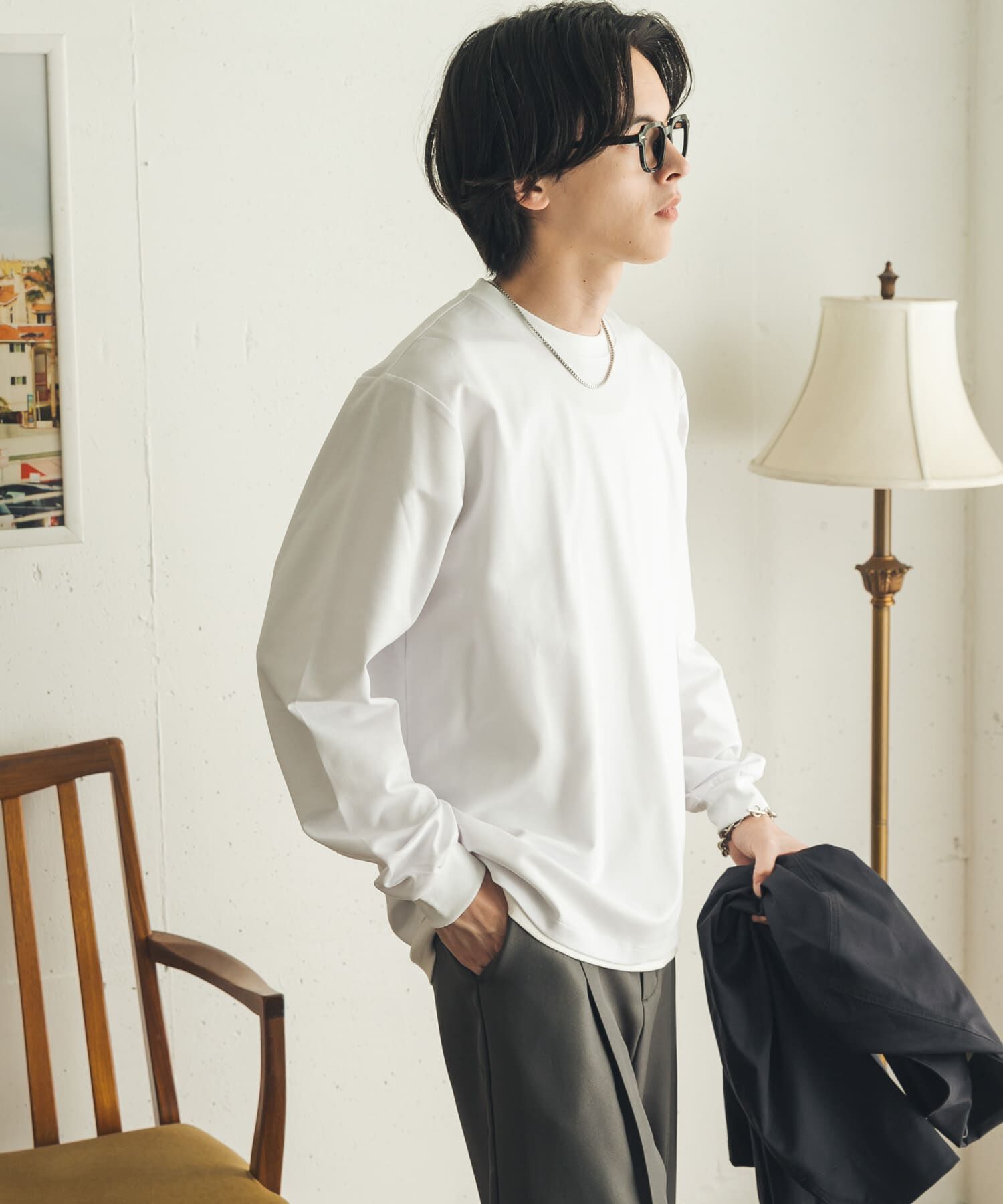 SENSE OF PLACE by URBAN RESEARCH「『イージーケア/吸水速乾』コンフォートロングTシャツ」|Tシャツ・カットソー|