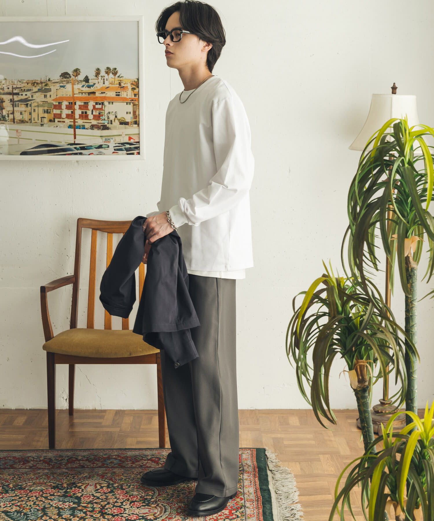 SENSE OF PLACE by URBAN RESEARCH「『イージーケア/吸水速乾』コンフォートロングTシャツ」|Tシャツ・カットソー|
