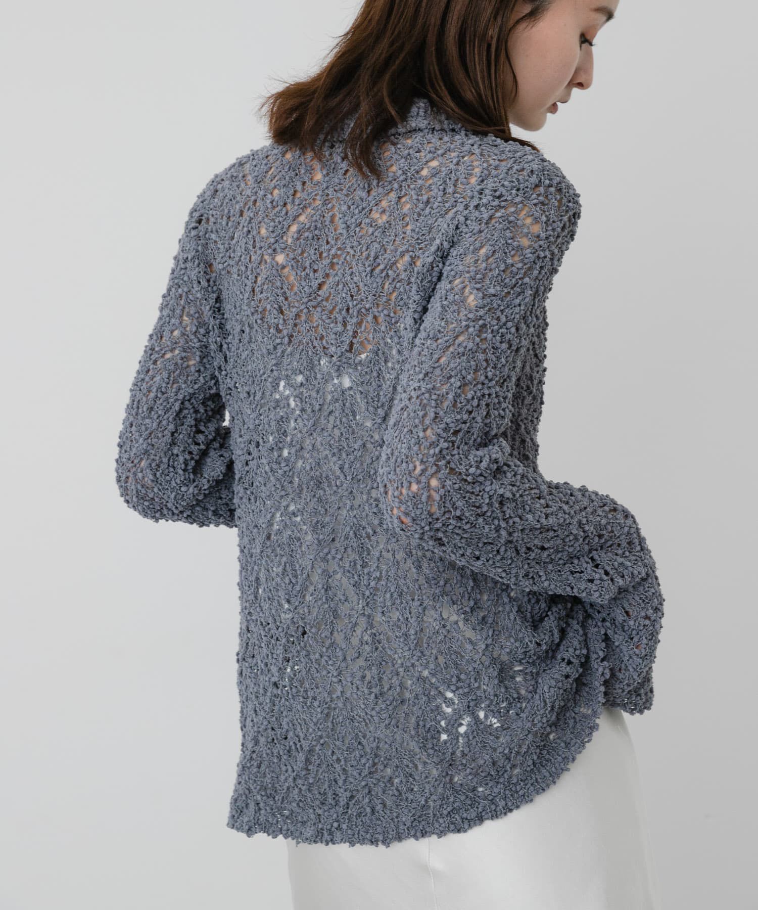 SENSE OF PLACE by URBAN RESEARCH「『WEB/一部店舗限定』透かしモールニットポロカーディガン」|ニット・セーター|