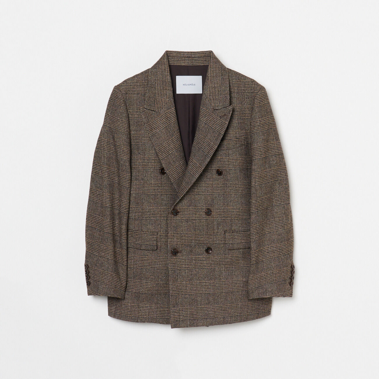 HELIOPOLE「HELIOPOLE the ELLISON JACKET(PLAID)」|デニムジャケット|ブラウン系