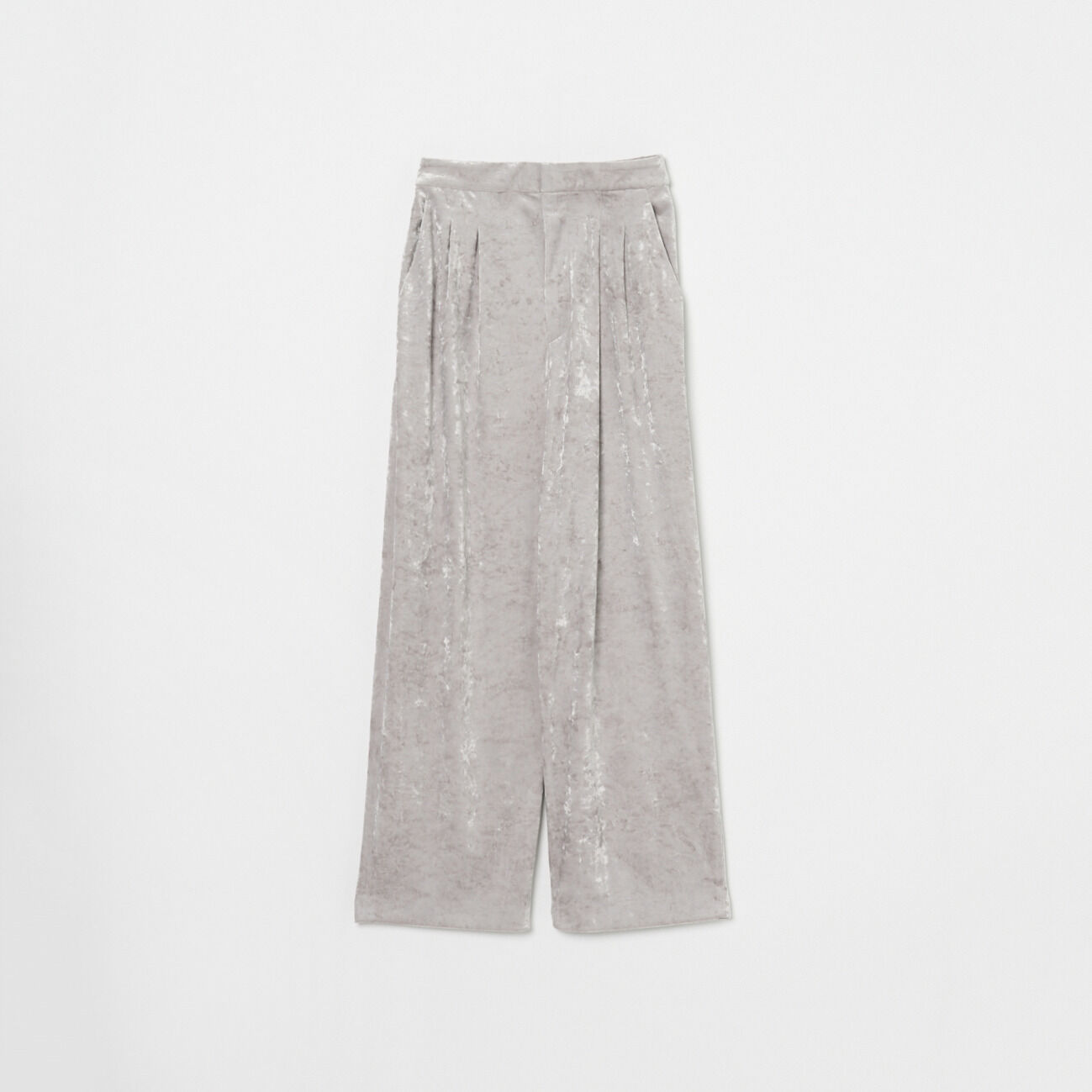 HELIOPOLE「HELIOPOLE STRETCH VELOUR TUCK PANTS」|チノ|