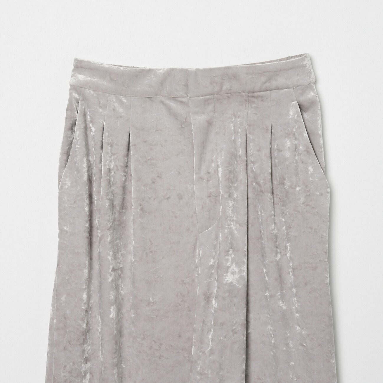 HELIOPOLE「HELIOPOLE STRETCH VELOUR TUCK PANTS」|チノ|