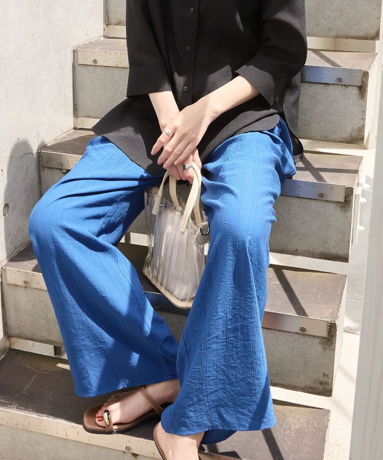 AMERICAN HOLIC「【WEB限定】接触冷感ワッシャーイージーパンツ」|その他|Blue