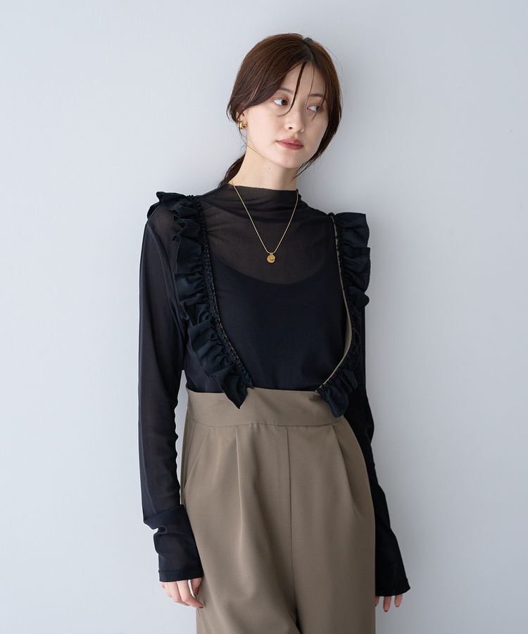 YECCA VECCA「ラッフルサロペット」|オールインワン|