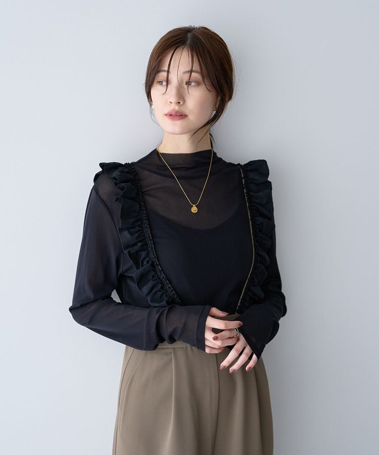 YECCA VECCA「ラッフルサロペット」|オールインワン|