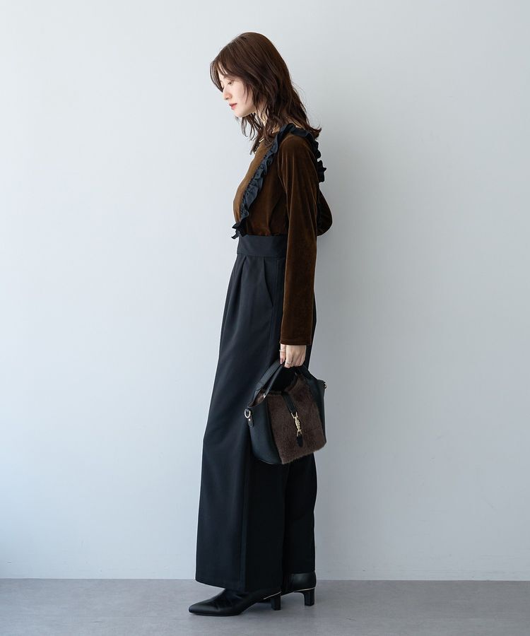 YECCA VECCA「ラッフルサロペット」|オールインワン|