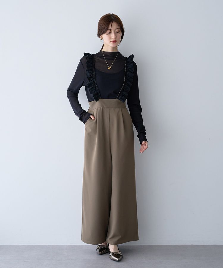 YECCA VECCA「ラッフルサロペット」|オールインワン|
