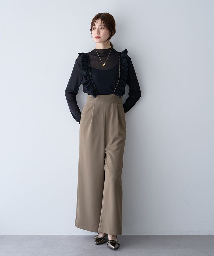 YECCA VECCA「ラッフルサロペット」|オールインワン|