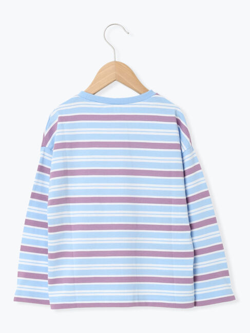 Samansa Mos2 Lagom「マルチボーダーロンT」|Tシャツ・カットソー|