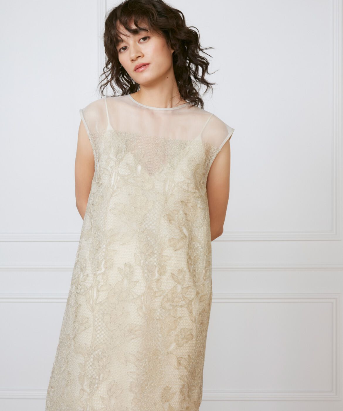 INED「オーガンジーワンピース《la veille by SUPERIOR CLOSET》」|ワンピース|