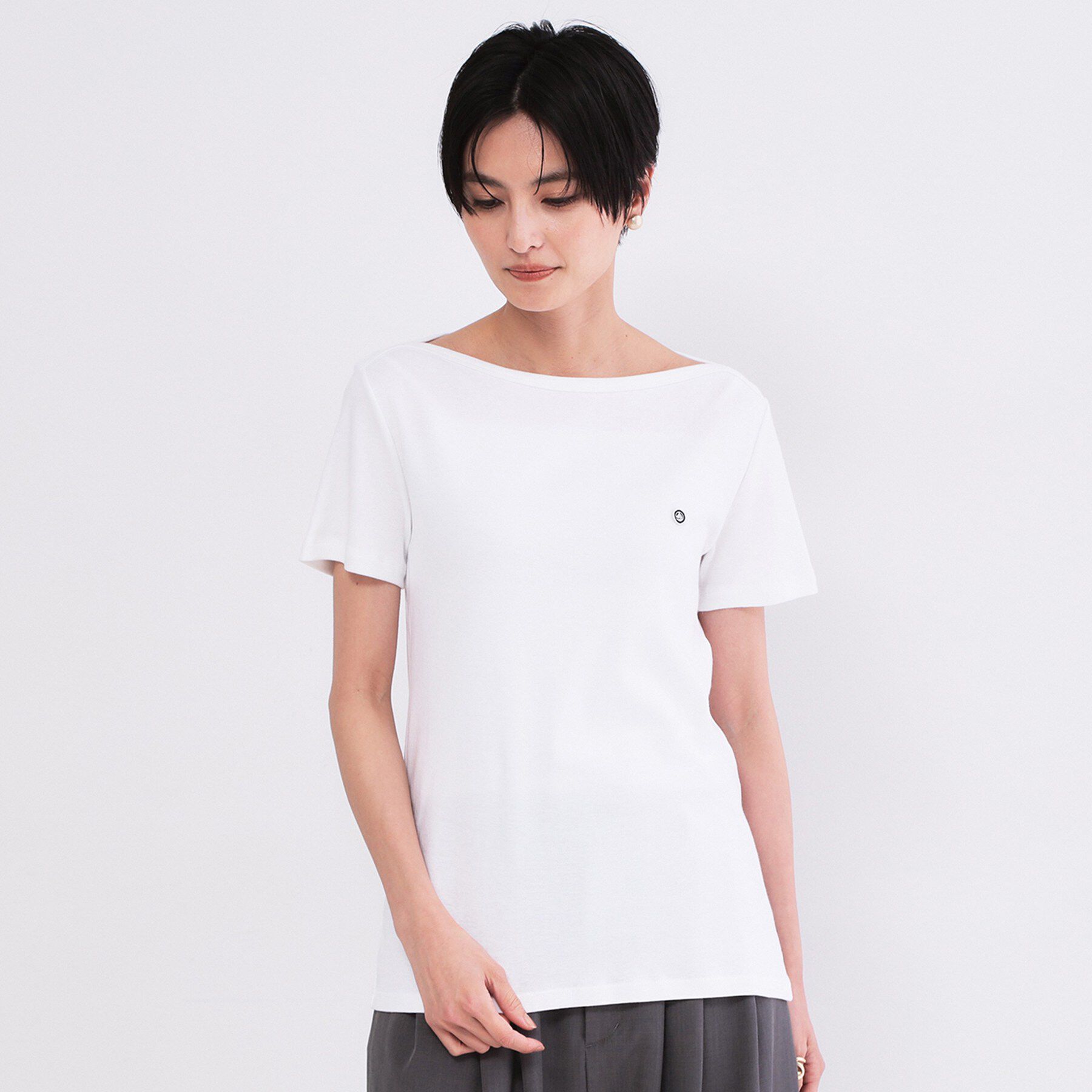 OPAQUE.CLIP「【PETIT BATERU／プチバトー】ボートネック半袖Tシャツ」|Tシャツ・カットソー|