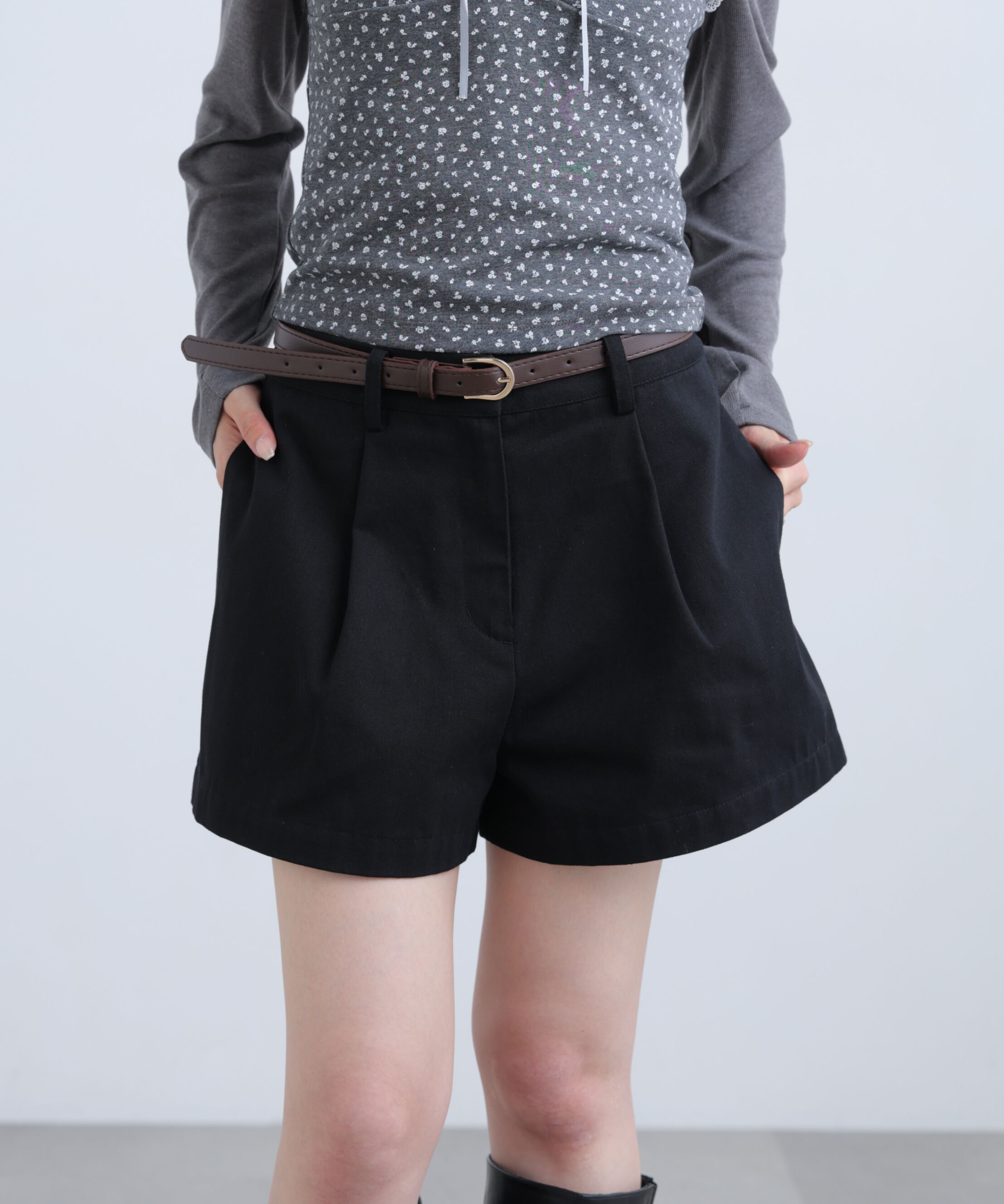  「ベルト付きショートパンツ」|その他|