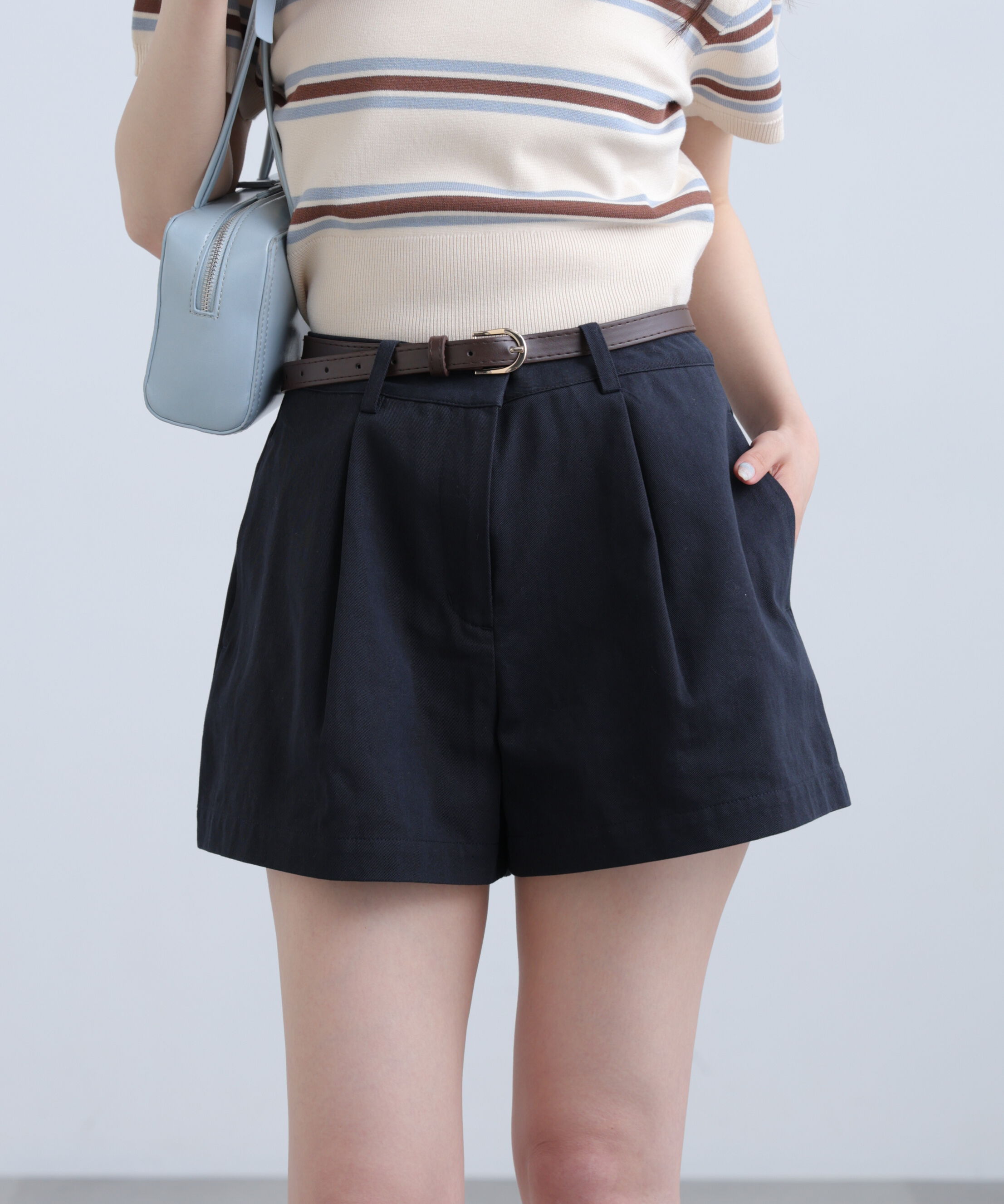  「ベルト付きショートパンツ」|その他|